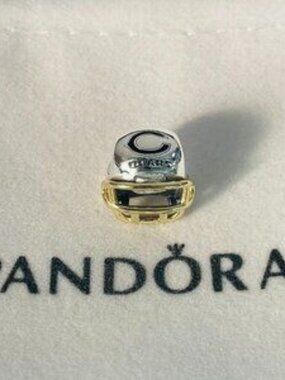 Pandora MLB Football Chicago Bears Sports Helmet Dangle Charm Pendant
